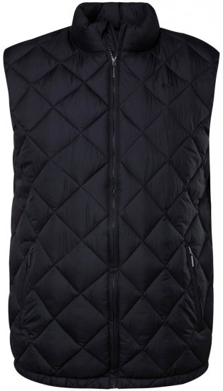 Men+ 578 Gilet matelassé à col montant Bleu marine - Vestes - Vestes Homme Grandes Tailles
