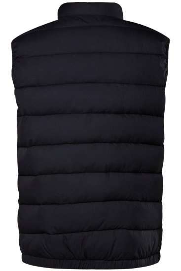 Men+ 578 Gilet matelassé à col montant Bleu marine - Vestes - Vestes Homme Grandes Tailles