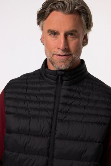 Boston Park 583 Gilet matelassé à col montant Noir - Vestes - Vestes Homme Grandes Tailles