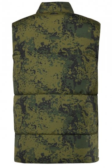 JP1880 831610 Gilet matelassé camouflage Vert - Vestes - Vestes Homme Grandes Tailles