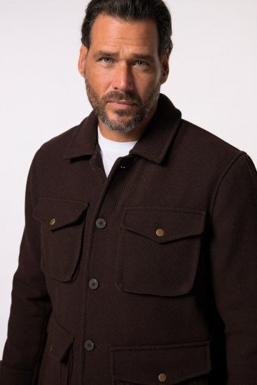 JP1880 Field Jacket Dark Brown - Vestes - Vestes Homme Grandes Tailles