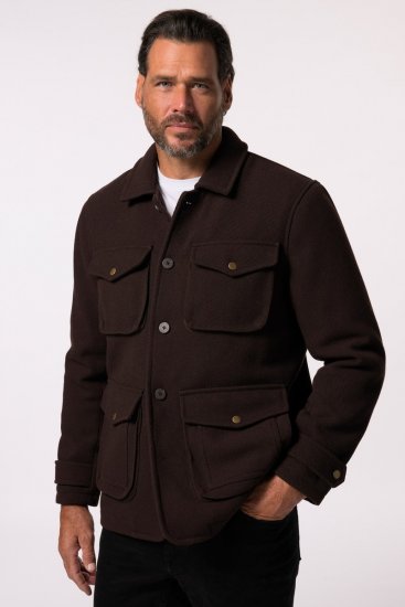 JP1880 Field Jacket Dark Brown - Vestes - Vestes Homme Grandes Tailles