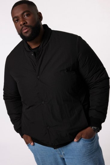 STHUGE Bomber Jacket Quilted Black - Vestes - Vestes Homme Grandes Tailles