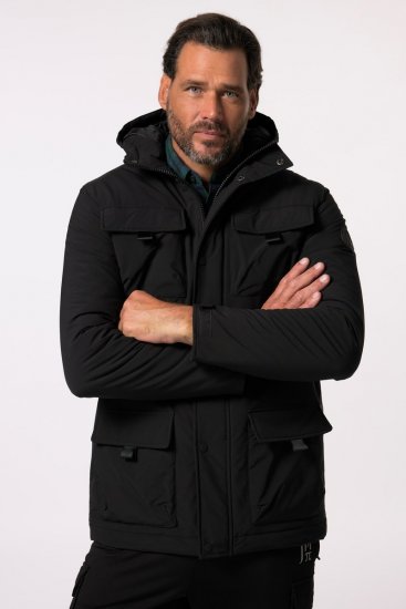 JP1880 832202 Veste de terrain à capuche Noir TALL - TALL vestes - Vestes TALL pour hommes grands