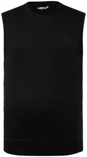Men+ 248 T-shirt sans manches bellyfit Noir - T-shirts - T-shirts Homme Grande Taille