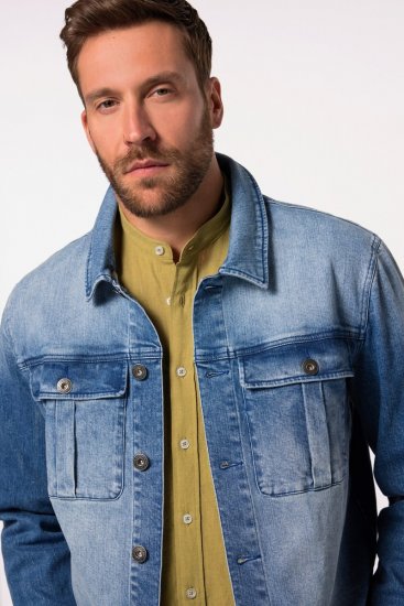 JP1880 832510 Stretch Veste en jean Bleu indigo - Vestes - Vestes Homme Grandes Tailles