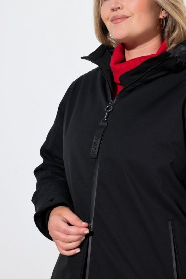 Ulla Popken 833341 Veste technique Noir - Vestes - Vestes femme grande taille