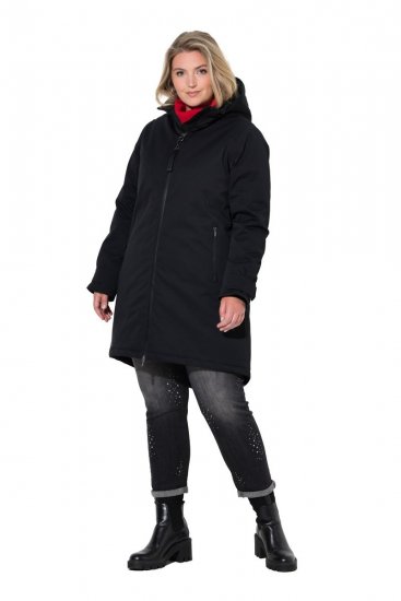 Ulla Popken 833341 Veste technique Noir - Vestes - Vestes femme grande taille