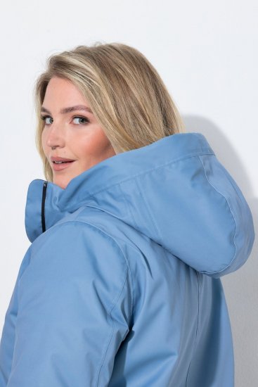 Ulla Popken 833341 Veste technique Bleu gris - Vestes - Vestes femme grande taille