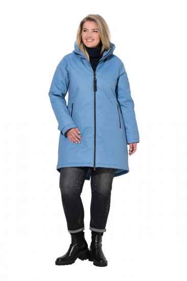 Ulla Popken 833341 Veste technique Bleu gris - Vestes - Vestes femme grande taille