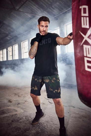 JP1880 Jay-Pi Bermuda QuickDry Mesh Fitness Shorts Khaki - Sport & outdoor - Vêtements de sport grande taille 