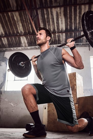 JP1880 Jay-Pi Bermuda QuickDry Mesh Fitness Shorts Black - Sport & outdoor - Vêtements de sport grande taille 