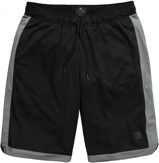 JP1880 Jay-Pi Bermuda QuickDry Mesh Fitness Shorts Black - Sport & outdoor - Vêtements de sport grande taille 