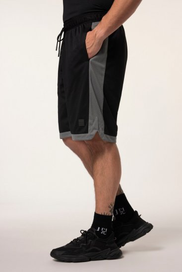 JP1880 Jay-Pi Bermuda QuickDry Mesh Fitness Shorts Black - Sport & outdoor - Vêtements de sport grande taille 