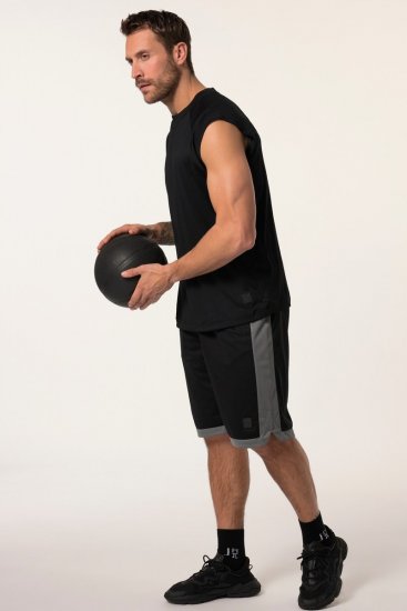 JP1880 Jay-Pi Bermuda QuickDry Mesh Fitness Shorts Black - Sport & outdoor - Vêtements de sport grande taille 