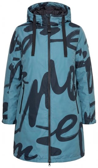 Ulla Popken 833977 Manteau technique Turquoise - Manteaux - Manteaux femme grande taille