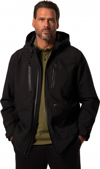 JP1880 Jay-Pi Functional Jacket Black - Sport & outdoor - Vêtements de sport grande taille 