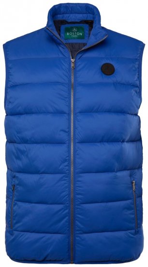 Boston Park 460 Gilet matelassé à col montant Bleu - Vestes - Vestes Homme Grandes Tailles