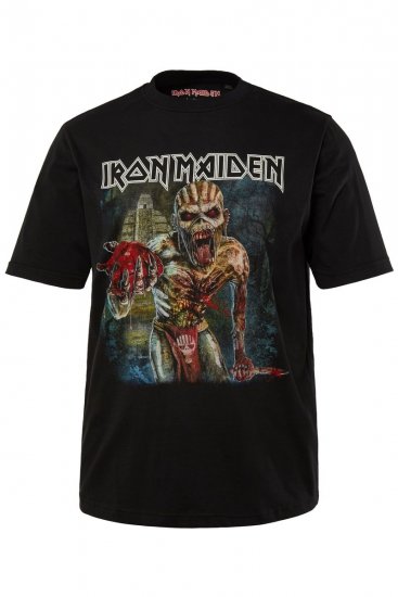 JP1880 Iron Maiden Eddie Attack Band T-Shirt Black - T-shirts - T-shirts Homme Grande Taille