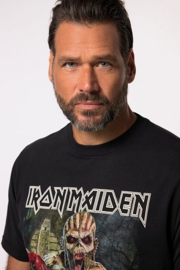 JP1880 Iron Maiden Eddie Attack Band T-Shirt Black - T-shirts - T-shirts Homme Grande Taille