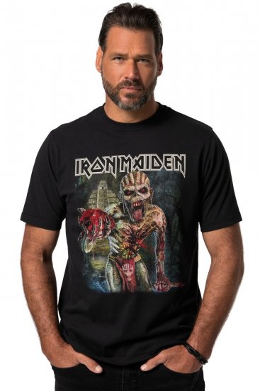 JP1880 Iron Maiden Eddie Attack Band T-Shirt Black - T-shirts - T-shirts Homme Grande Taille