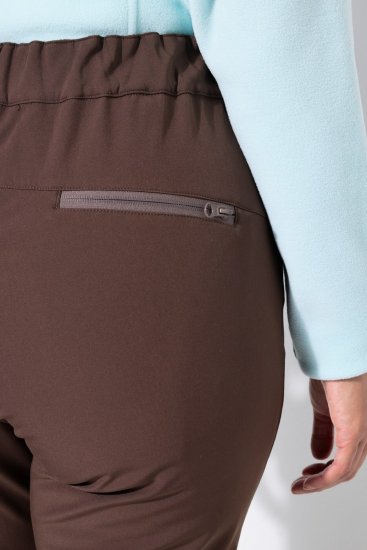 Ulla Popken 834662 Pantalon softshell doublé polaire Taupe - Vêtements d'extérieur - 