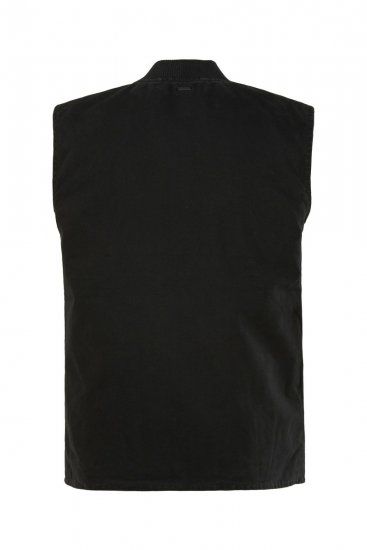 JP1880 834734 Gilet canvas Noir - Vestes - Vestes Homme Grandes Tailles