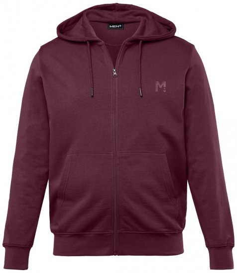 Men+ 851 Veste sweat à capuche Prune - Sweatshirts & hoodies - Sweatshirts/Hoodies grande taille homme