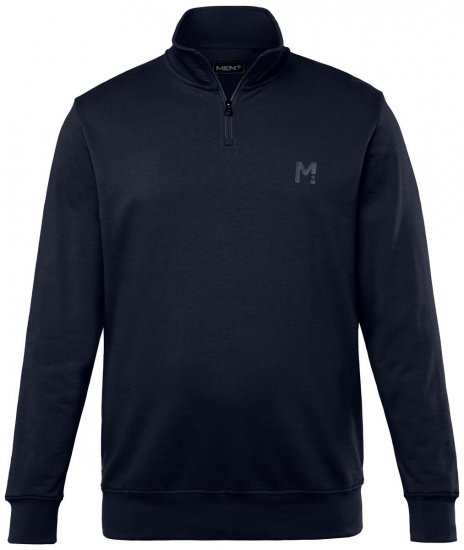 Men+ 856 Sweat col zippé Bleu marine - Sweatshirts & hoodies - Sweatshirts/Hoodies grande taille homme