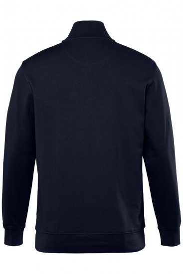 Men+ 856 Sweat col zippé Bleu marine - Sweatshirts & hoodies - Sweatshirts/Hoodies grande taille homme