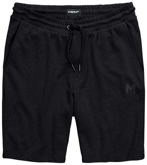 Men+ 858 Short de jogging Noir - Pantalons/shorts de survêtement - Survêtement/jogging grandes tailles