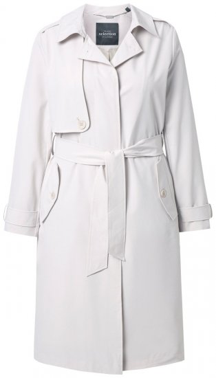 Ulla Popken 834990 Trench Taupe - Manteaux - Manteaux femme grande taille
