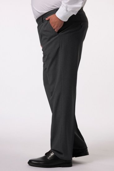Men+ 066 Porto Pantalon de costume bellyfit Gris - Costumes - Costumes grandes tailles 