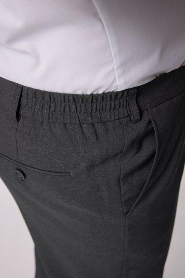 Men+ 066 Porto Pantalon de costume bellyfit Gris - Costumes - Costumes grandes tailles 