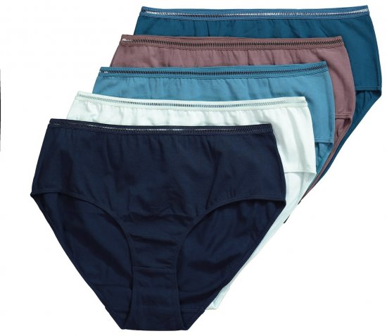 Ulla Popken 835618 Culottes lot de 5 Blanc cassé - Culottes - 
