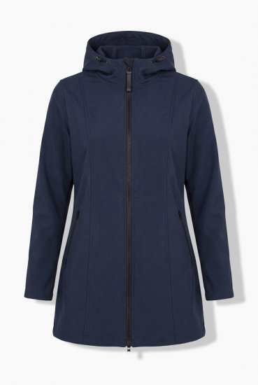 Ulla Popken 836064 Veste technique Bleu marine - Vestes - Vestes femme grande taille