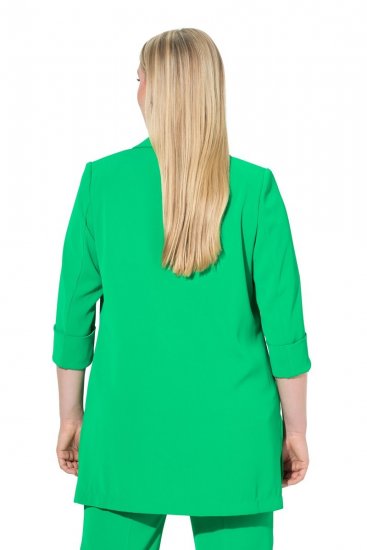 Ulla Popken 836165 Blazer long à manches 3/4 Vert - Blazers - Blazers grande taille pour femme