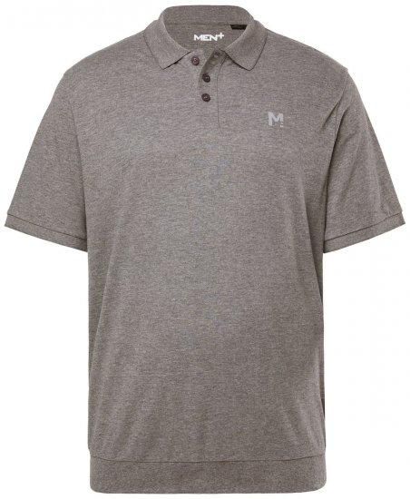 Men+ 264 Polo bellyfit Gris chiné - Polos - Polos homme grande taille