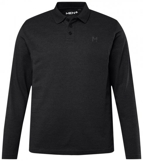 Men+ 270 Polo manches longues Noir - Polos - Polos homme grande taille