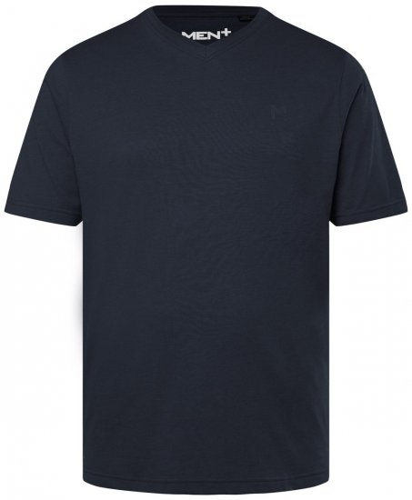 Men+ 279 T-shirt col V Bleu marine - T-shirts - T-shirts Homme Grande Taille