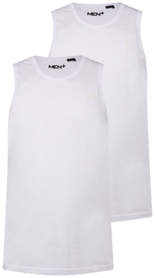 Men+ 305 Débardeur Blanc lot de 2 - T-shirts - T-shirts Homme Grande Taille