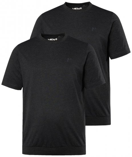 Men+ 311 T-shirt bellyfit Noir lot de 2 - T-shirts - T-shirts Homme Grande Taille