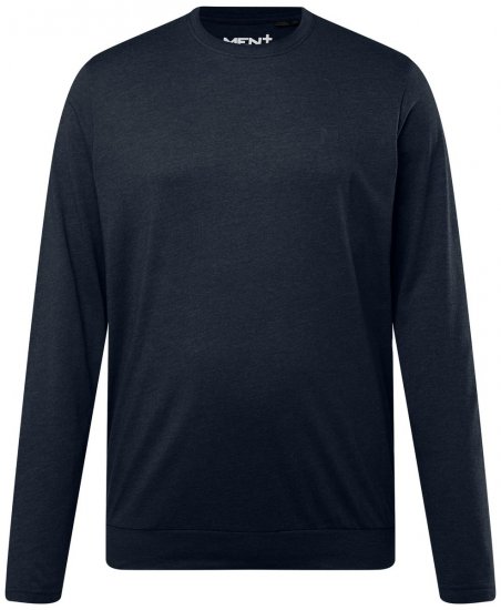 Men+ 313 T-shirt manches longues bellyfit Bleu marine - T-shirts - T-shirts Homme Grande Taille
