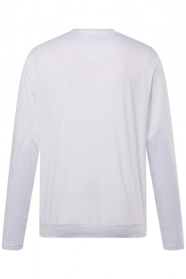 Men+ 313 T-shirt manches longues bellyfit Blanc - T-shirts - T-shirts Homme Grande Taille