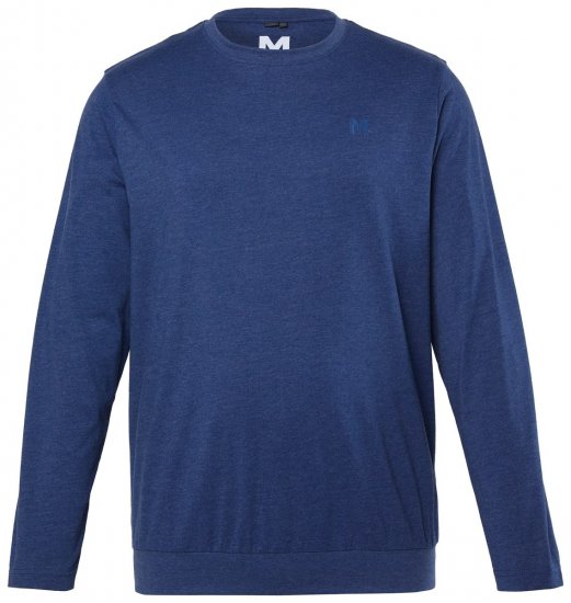 Men+ 313 T-shirt manches longues bellyfit Bleu nuit - T-shirts - T-shirts Homme Grande Taille
