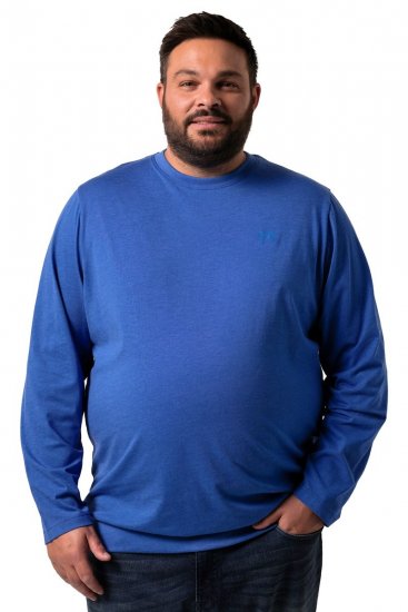 Men+ 313 T-shirt manches longues bellyfit Bleu cobalt - T-shirts - T-shirts Homme Grande Taille