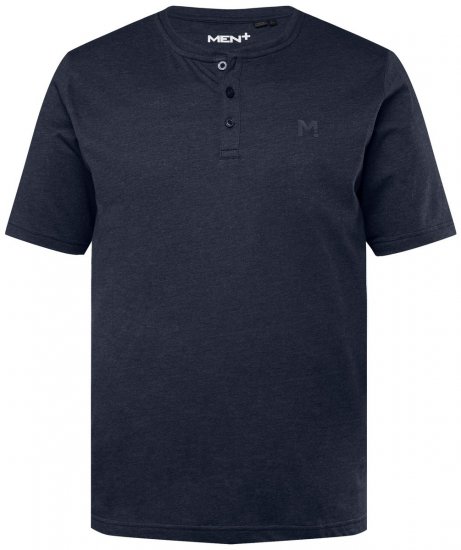 Men+ 365 T-shirt Henley Bleu marine - T-shirts - T-shirts Homme Grande Taille