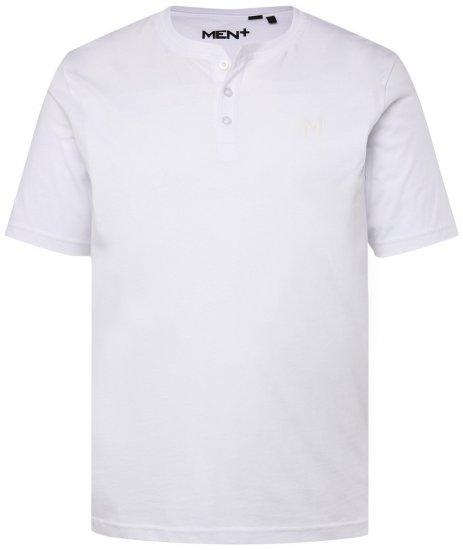 Men+ 365 T-shirt Henley Blanc - T-shirts - T-shirts Homme Grande Taille