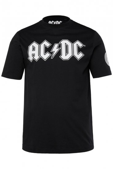 JP1880 AC/DC Classic Logo Band T-Shirt Black - T-shirts - T-shirts Homme Grande Taille