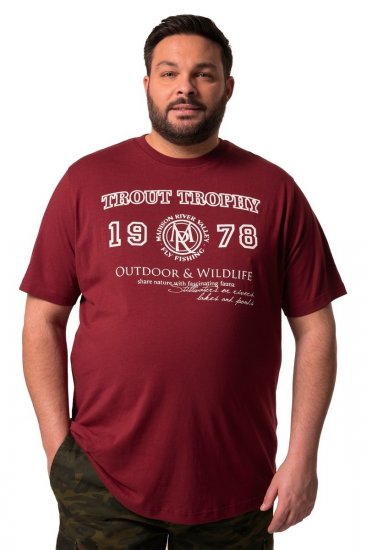 Men+ 424 T-shirt Trout Trophy Brun cuivré - T-shirts - T-shirts Homme Grande Taille